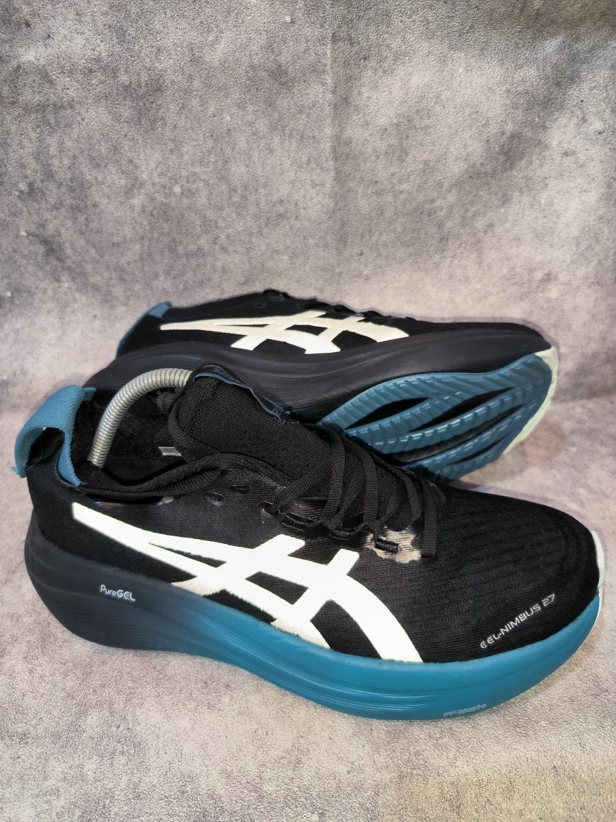 Asics Gel-Nimbus 27 (Black/Clay Grey/Blue)